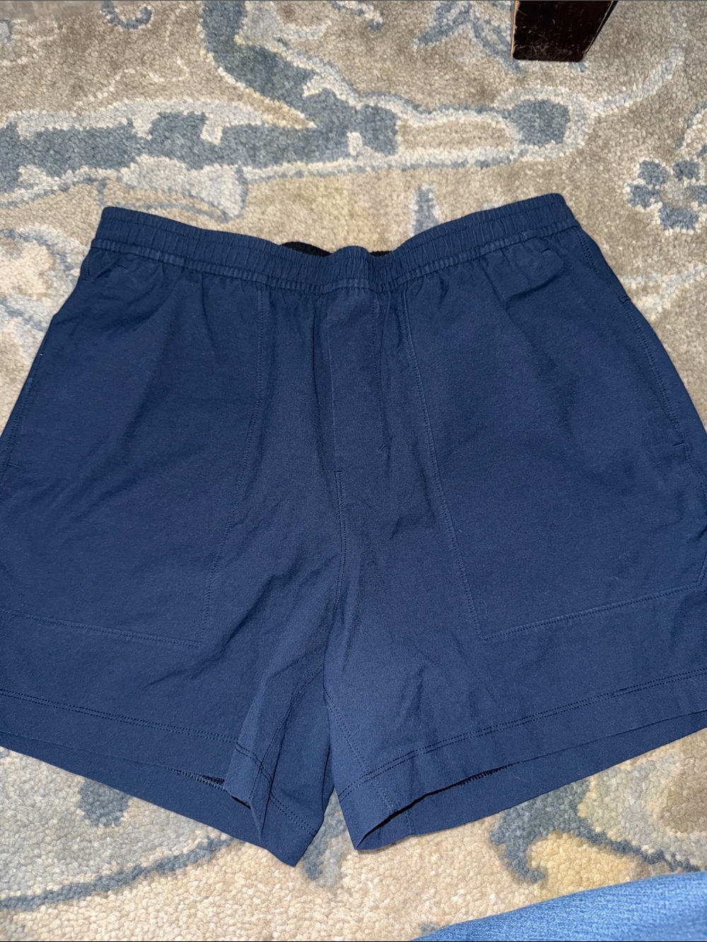 lululemon athletica Navy Elastic-Waist Athletic Shorts